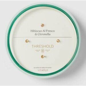 Threshold Hibiscus Al Fresco & Citronella 3 Wick Glass Candle 16oz